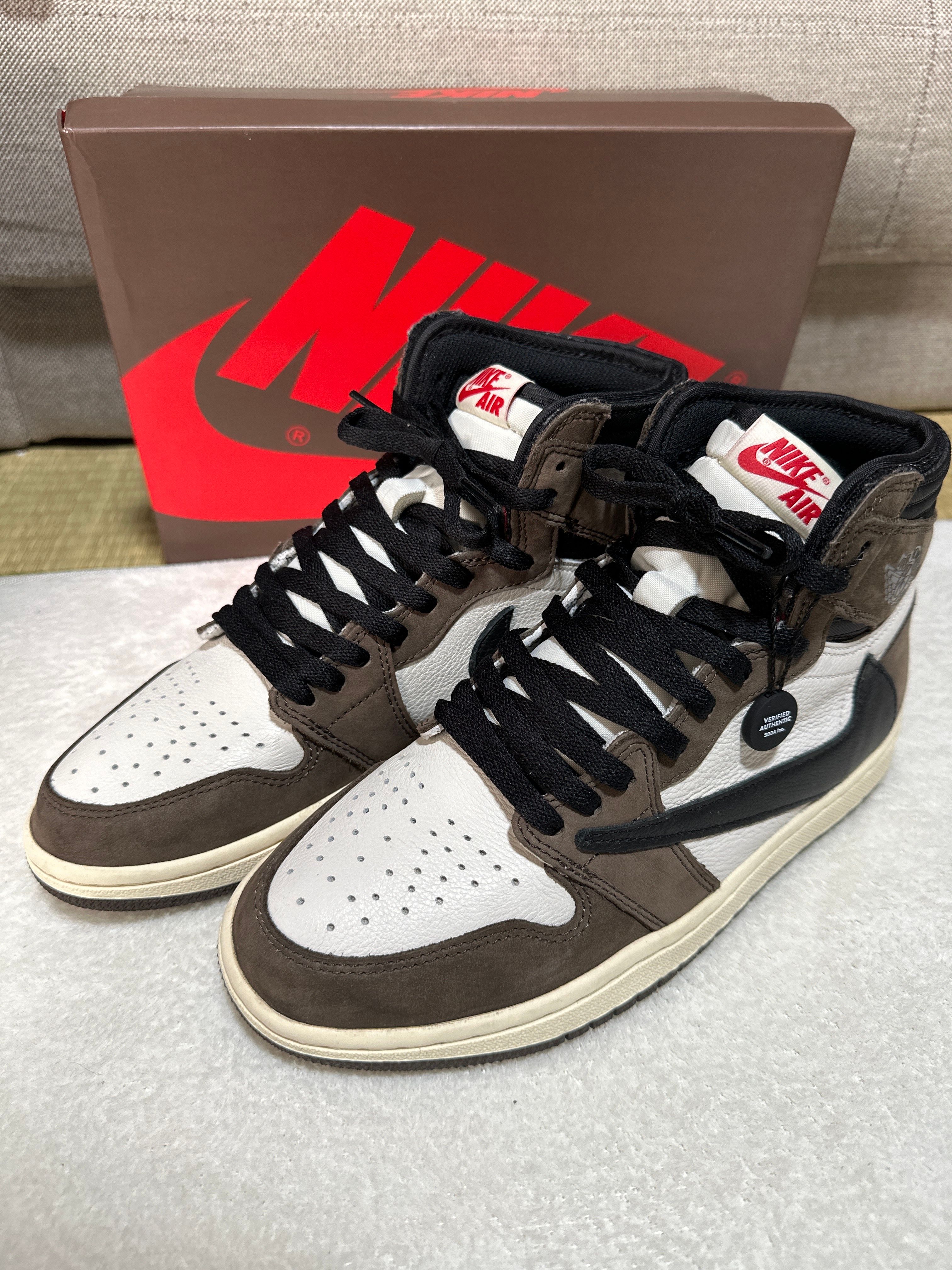 Travis Scott × Nike Air Jordan 1 Retro High OG TS SP "Sail/Dark Mocha"