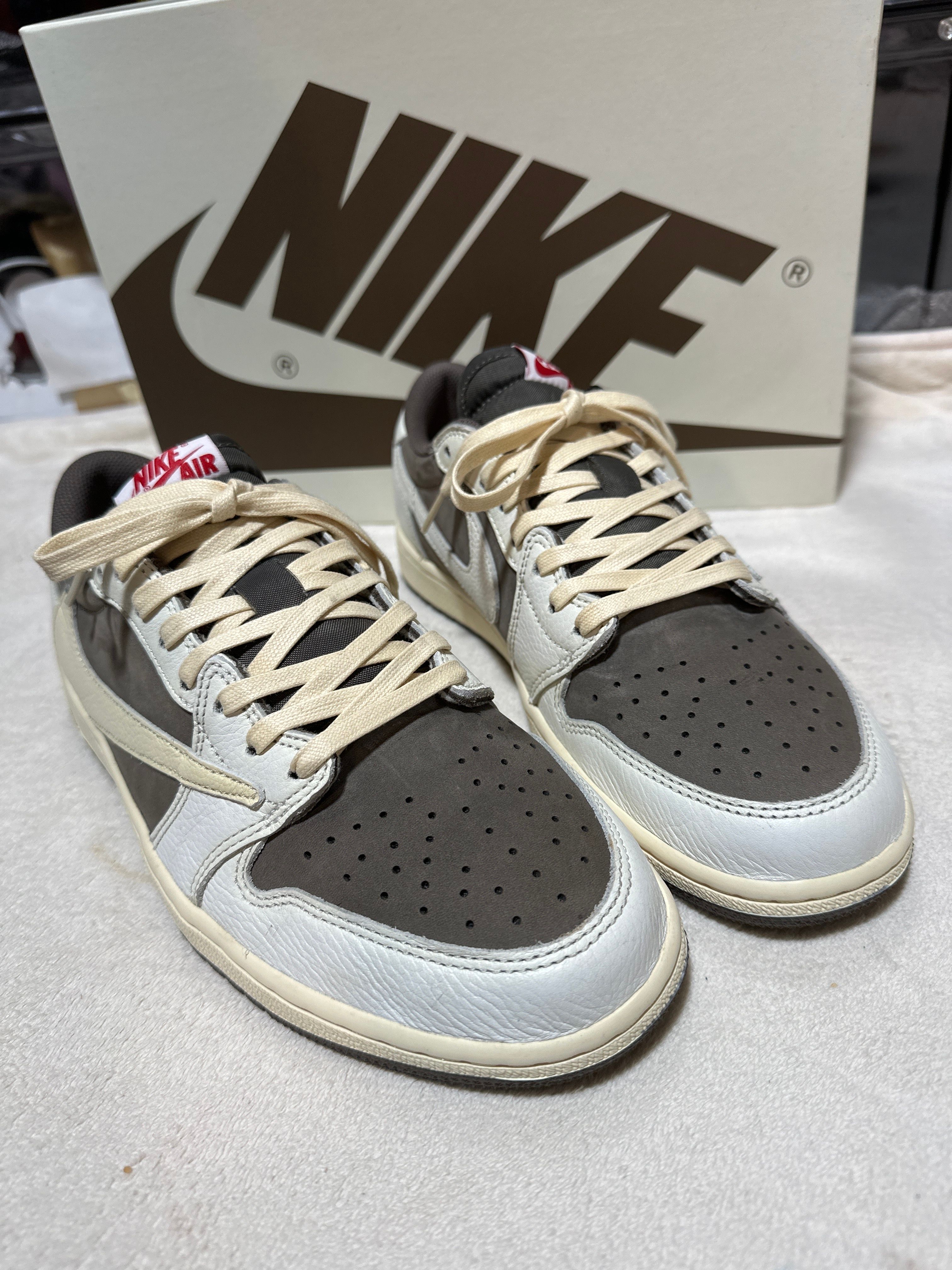 Travis Scott × Nike Air Jordan 1 Low OG SP "Reverse Mocha/Sail and Ridgerock"