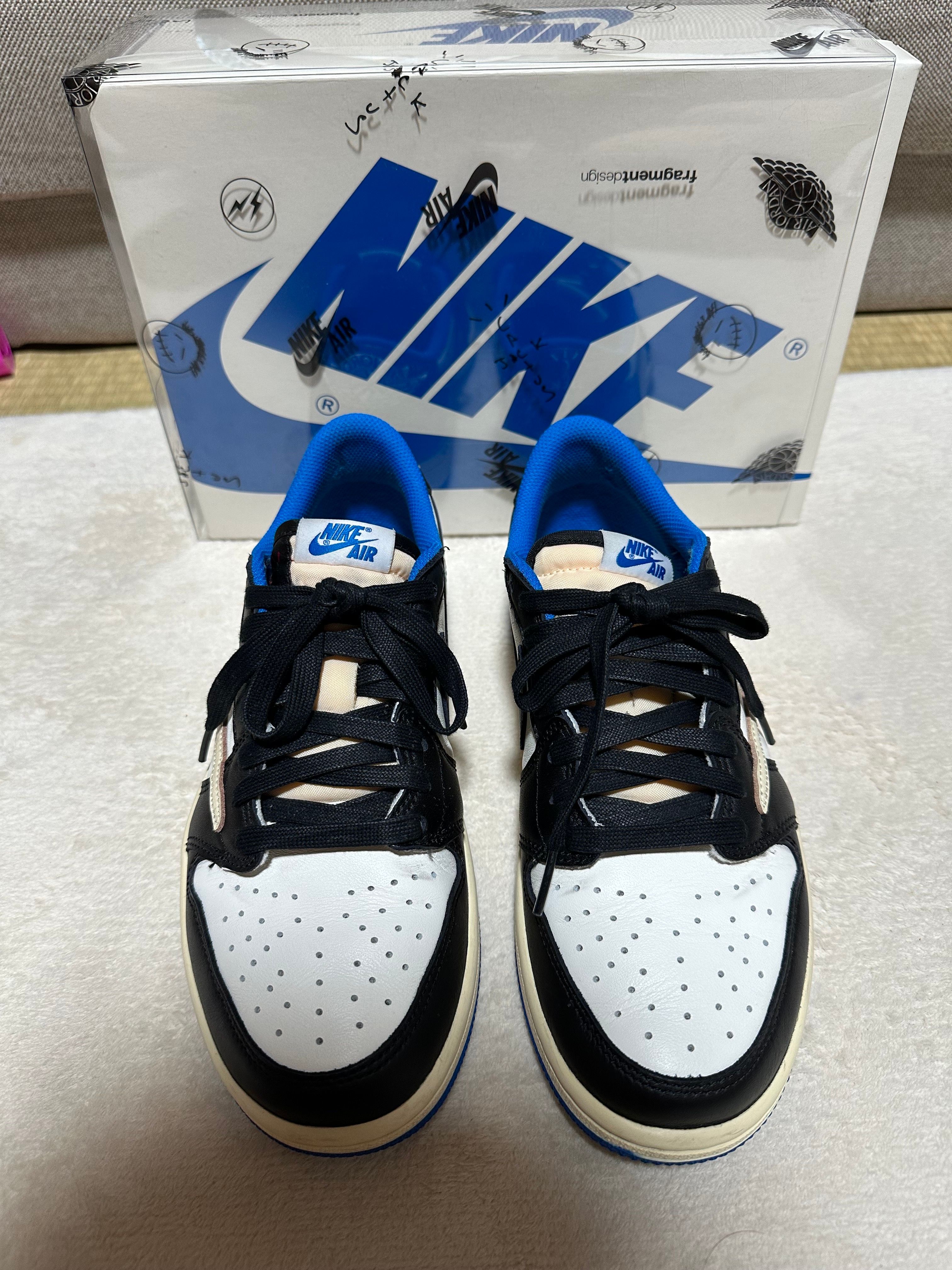 Travis Scott × fragment design × Nike Air Jordan 1 Low OG SP "Military Blue"