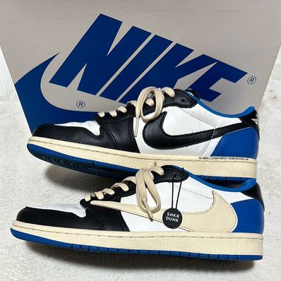 Travis Scott × fragment design × Nike Air Jordan 1 Low OG SP "Military Blue"