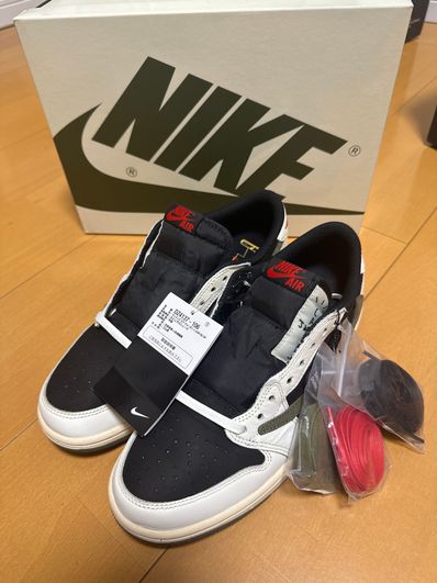 Travis Scott × Nike Women's Air Jordan 1 Low OG "Medium Olive"