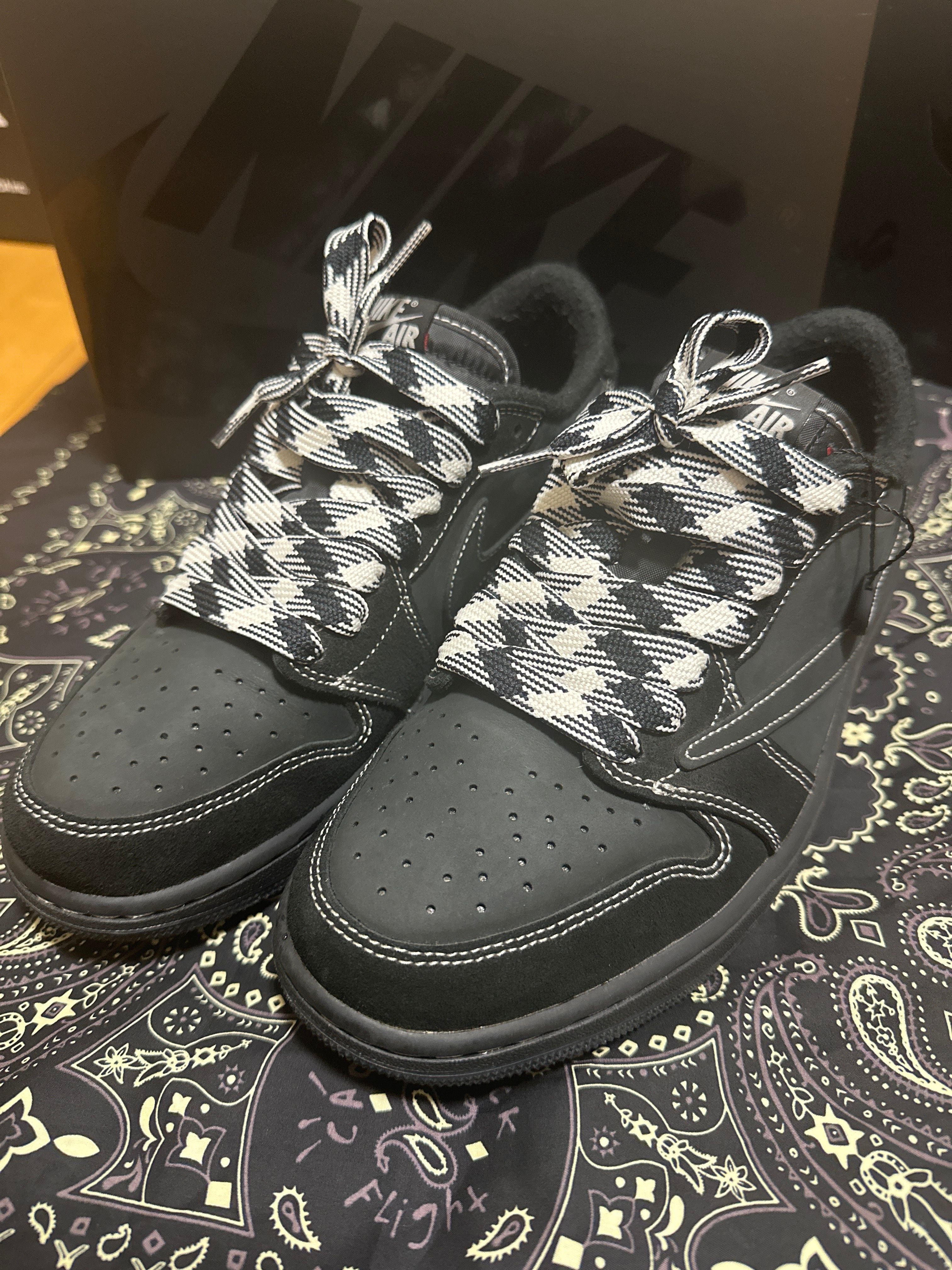 Travis Scott × Nike Air Jordan 1 Low OG SP "Black Phantom"