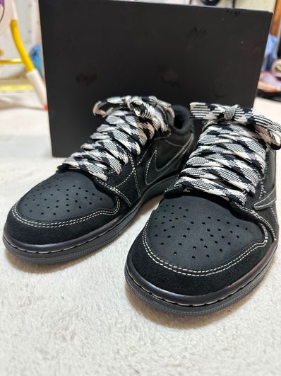 Travis Scott × Nike Air Jordan 1 Low OG SP "Black Phantom"
