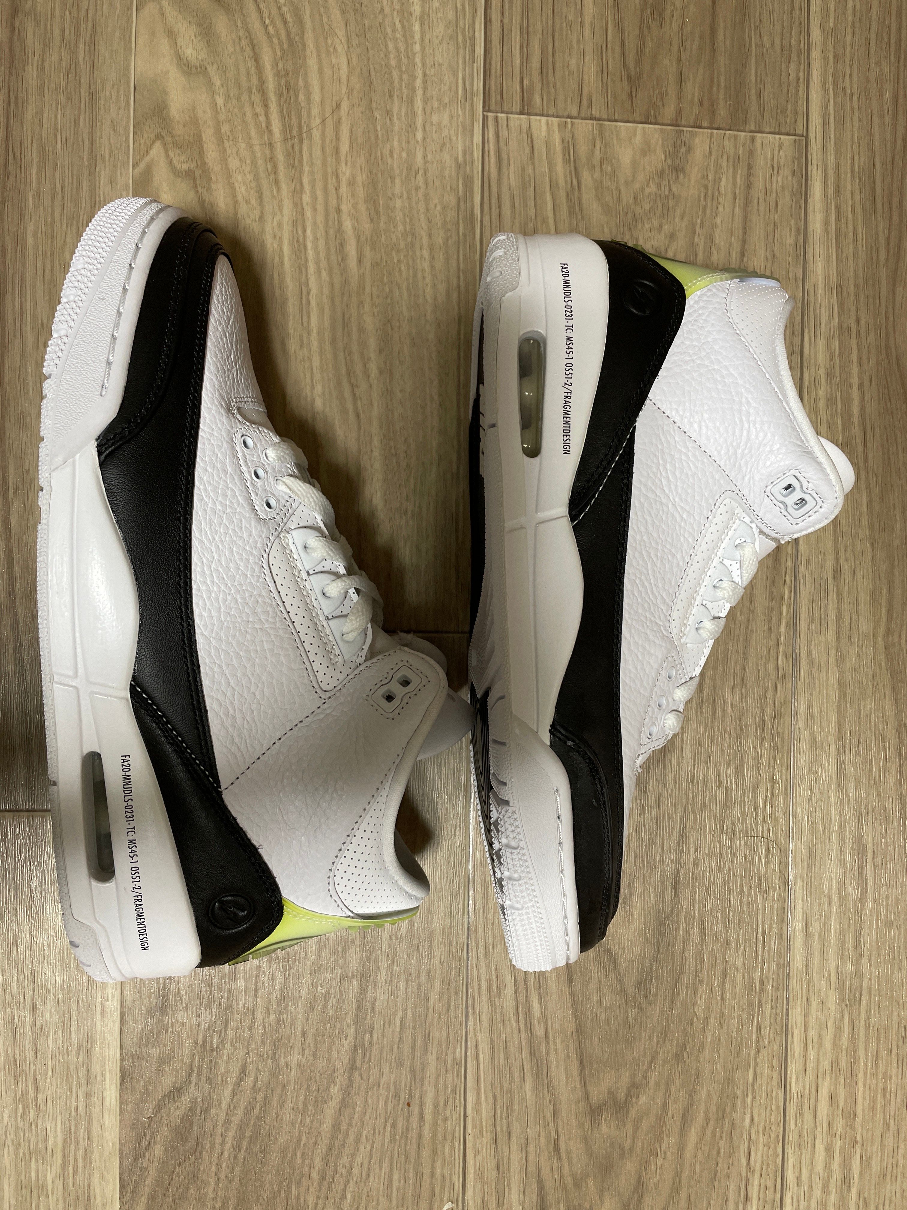 Fragment × Nike Air Jordan 3 "White/Black"