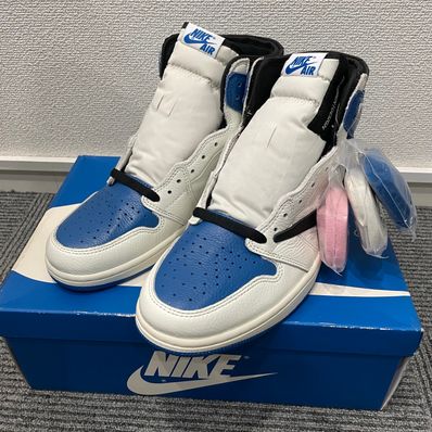 Travis Scott × fragment design × Nike Air Jordan 1 Retro High OG SP "Military Blue"
