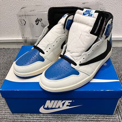 Travis Scott × fragment design × Nike Air Jordan 1 Retro High OG SP "Military Blue"
