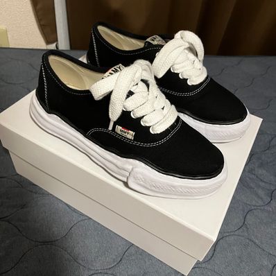 Maison MIHARA YASUHIRO BAKER OG Sole Canvas Low-top Sneaker "Black" (A02FW704)