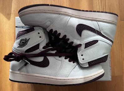 A Ma Maniere × Nike Air Jordan 1 Retro High OG "Sail and Burgundy"