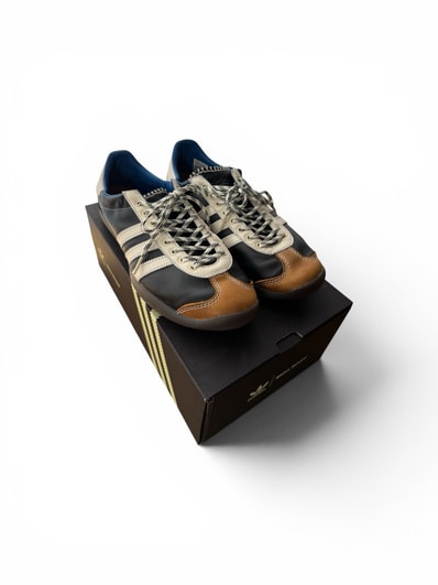 Wales Bonner × adidas Karintha "Core Black/Wonder White/Lush Blue"