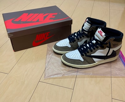 Travis Scott × Nike Air Jordan 1 Retro High OG TS SP "Sail/Dark Mocha"