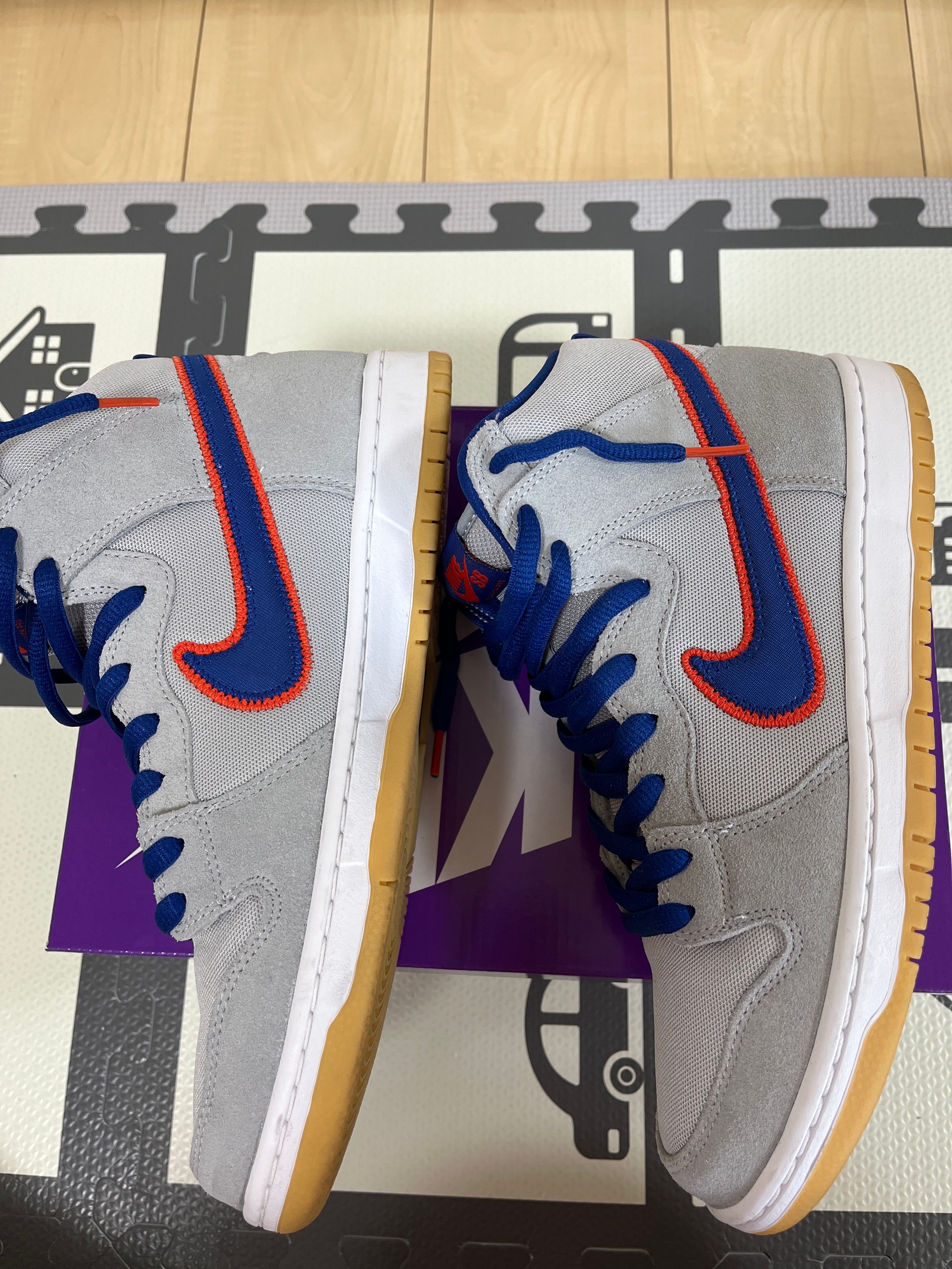 Nike SB Dunk High "Rush Blue and Team Orange/New York Mets"