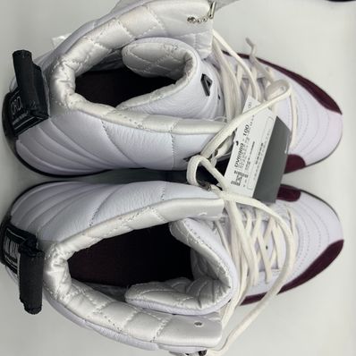 A Ma Maniere × Nike Women's Air Jordan 12 "White and Burgundy Crush"