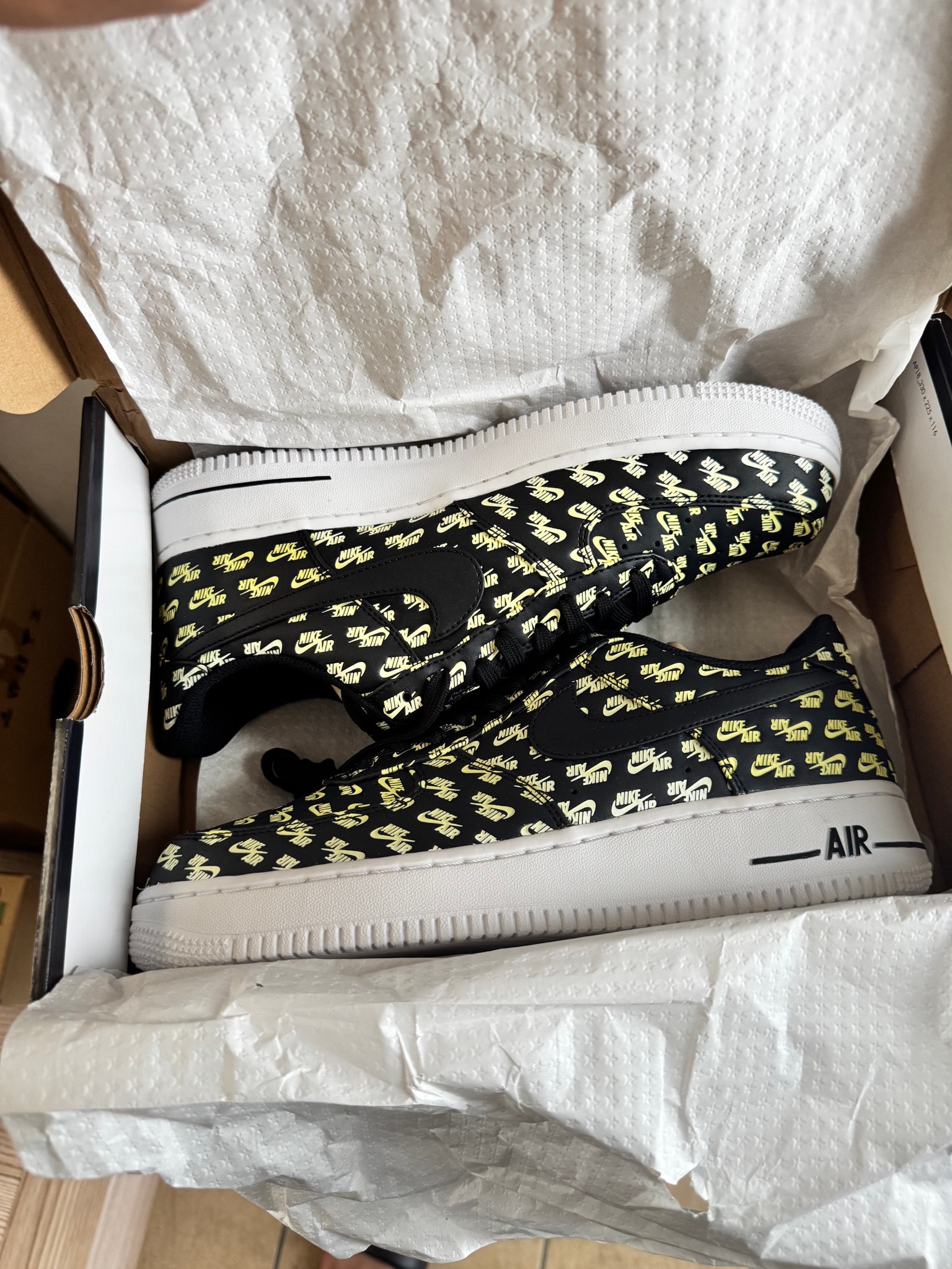 Nike Air Force 1 Low "All Over Logo Black"