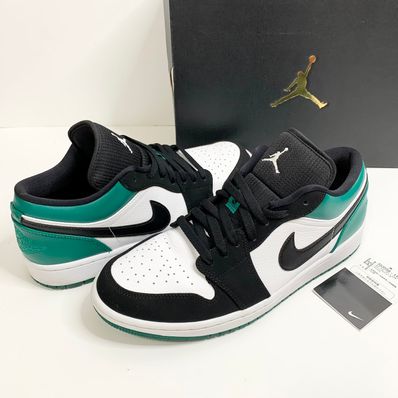 Nike Air Jordan 1 Low "White Black Mystic Green"