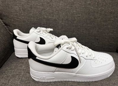 Nike Air Force 1 Low '07 "White Black Pebbled Leather"