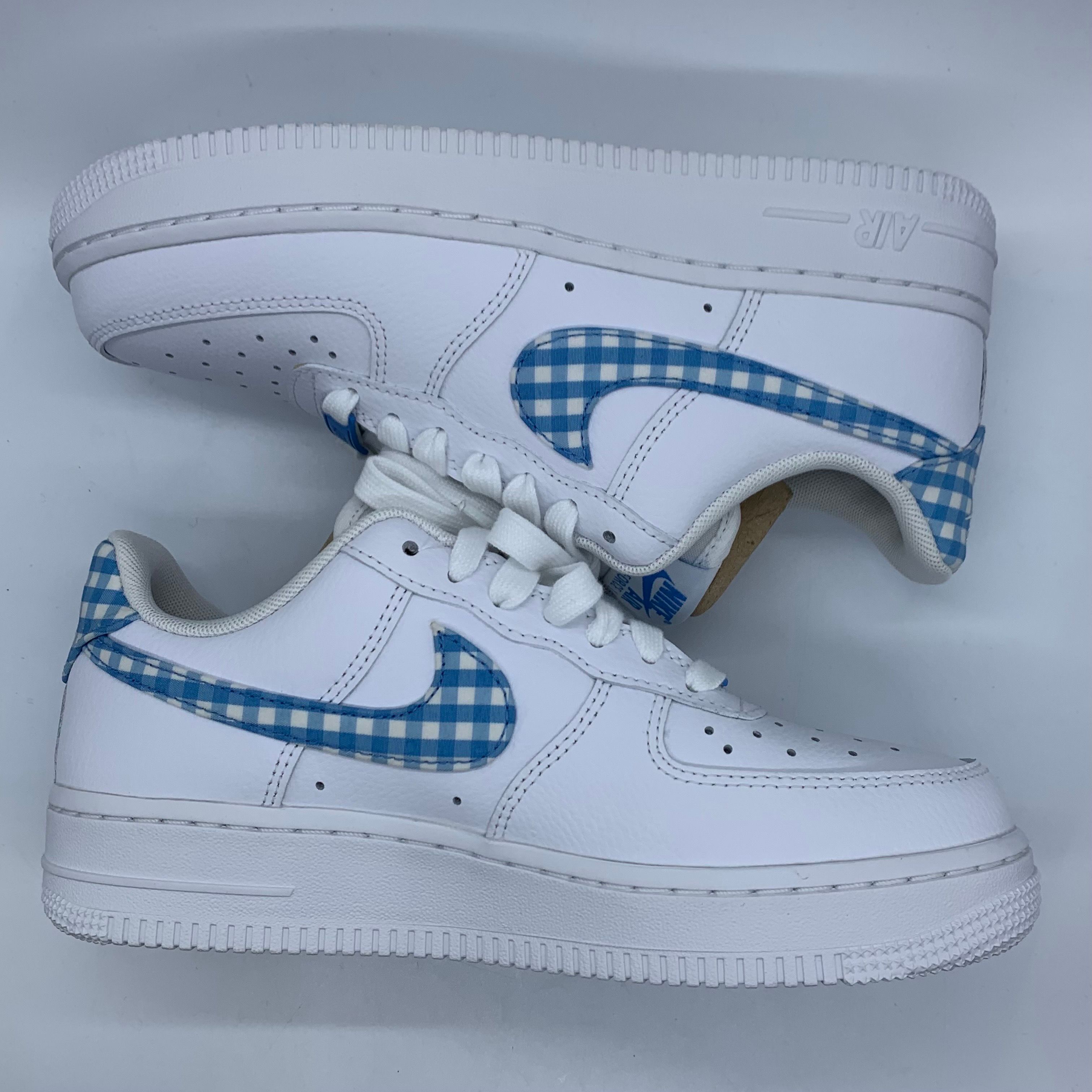 Nike Women's Air Force 1 Low "Blue Gingham"
