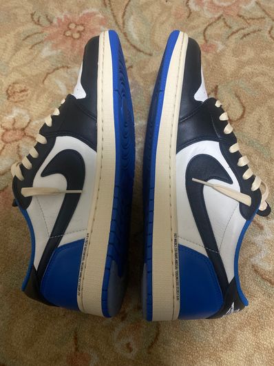 Travis Scott × fragment design × Nike Air Jordan 1 Low OG SP "Military Blue"
