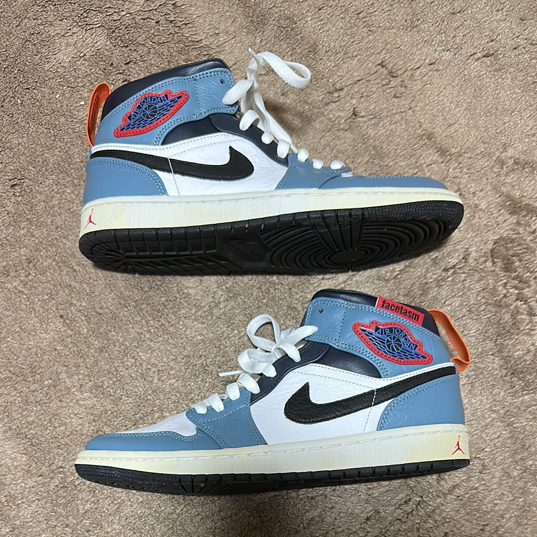 FACETASM × Nike Air Jordan 1 Mid "White/Navy"