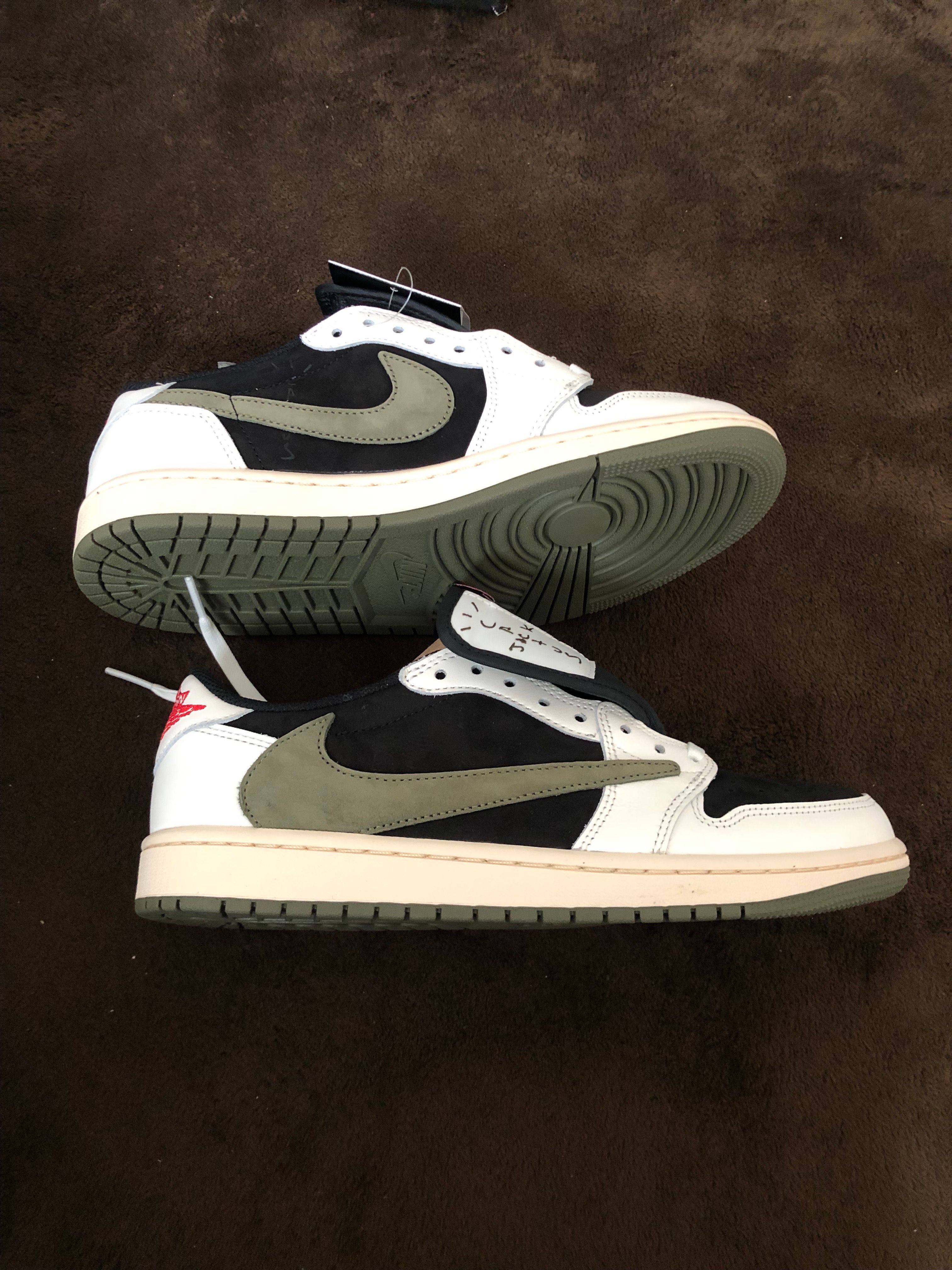 Travis Scott × Nike Women's Air Jordan 1 Low OG "Medium Olive"