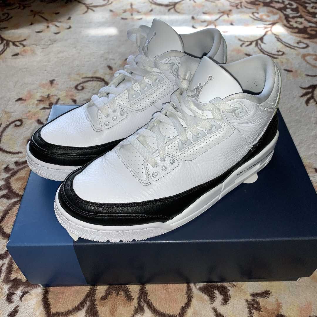 Fragment × Nike Air Jordan 3 "White/Black"