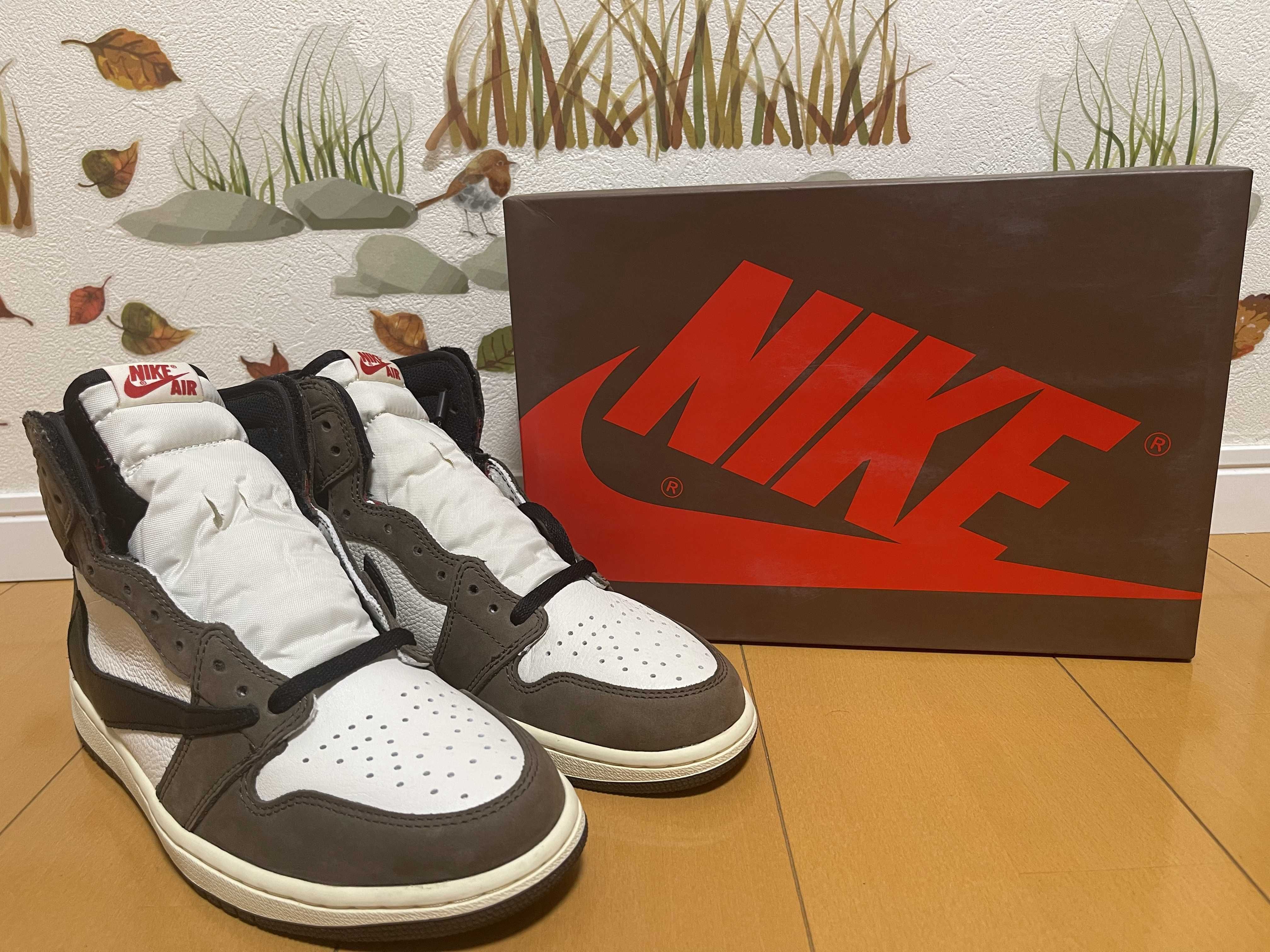 Travis Scott × Nike Air Jordan 1 Retro High OG TS SP "Sail/Dark Mocha"