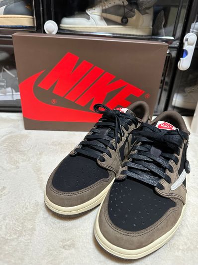 Travis Scott × Nike Air Jordan 1 Low OG SP-T "Black/Dark Mocha"