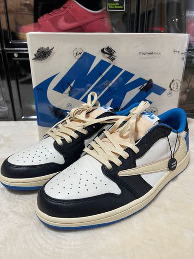 Travis Scott × fragment design × Nike Air Jordan 1 Low OG SP "Military Blue"