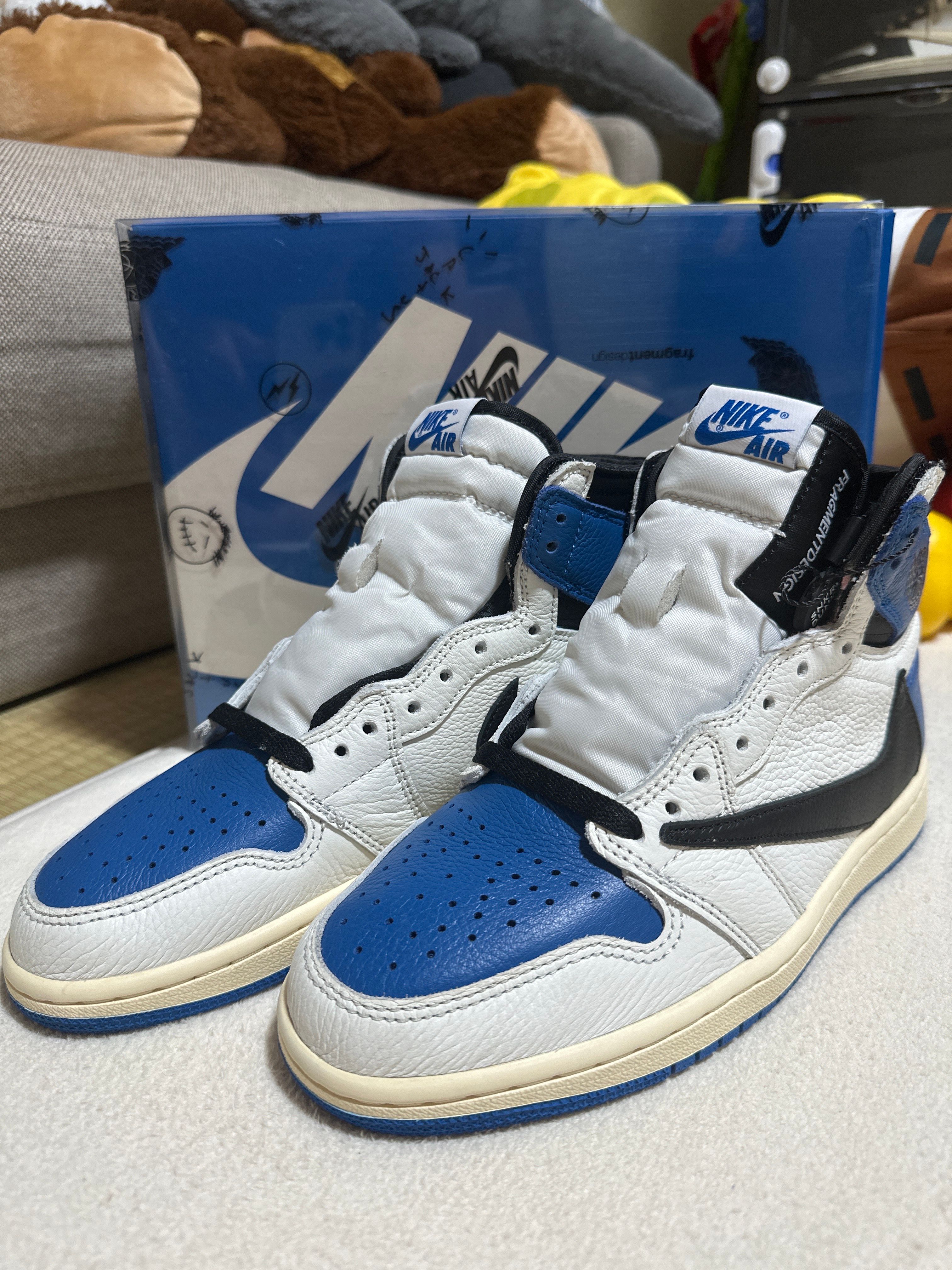 Travis Scott × fragment design × Nike Air Jordan 1 Retro High OG SP "Military Blue"