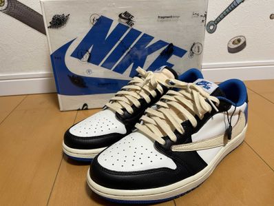 Travis Scott × fragment design × Nike Air Jordan 1 Low OG SP "Military Blue"