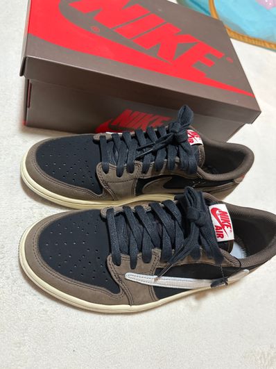 Travis Scott × Nike Air Jordan 1 Low OG SP-T "Black/Dark Mocha"