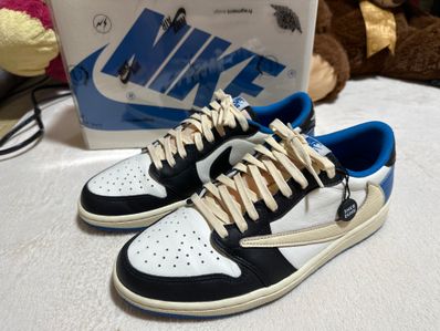 Travis Scott × fragment design × Nike Air Jordan 1 Low OG SP "Military Blue"