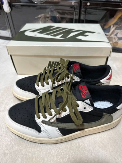 Travis Scott × Nike Women's Air Jordan 1 Low OG "Medium Olive"