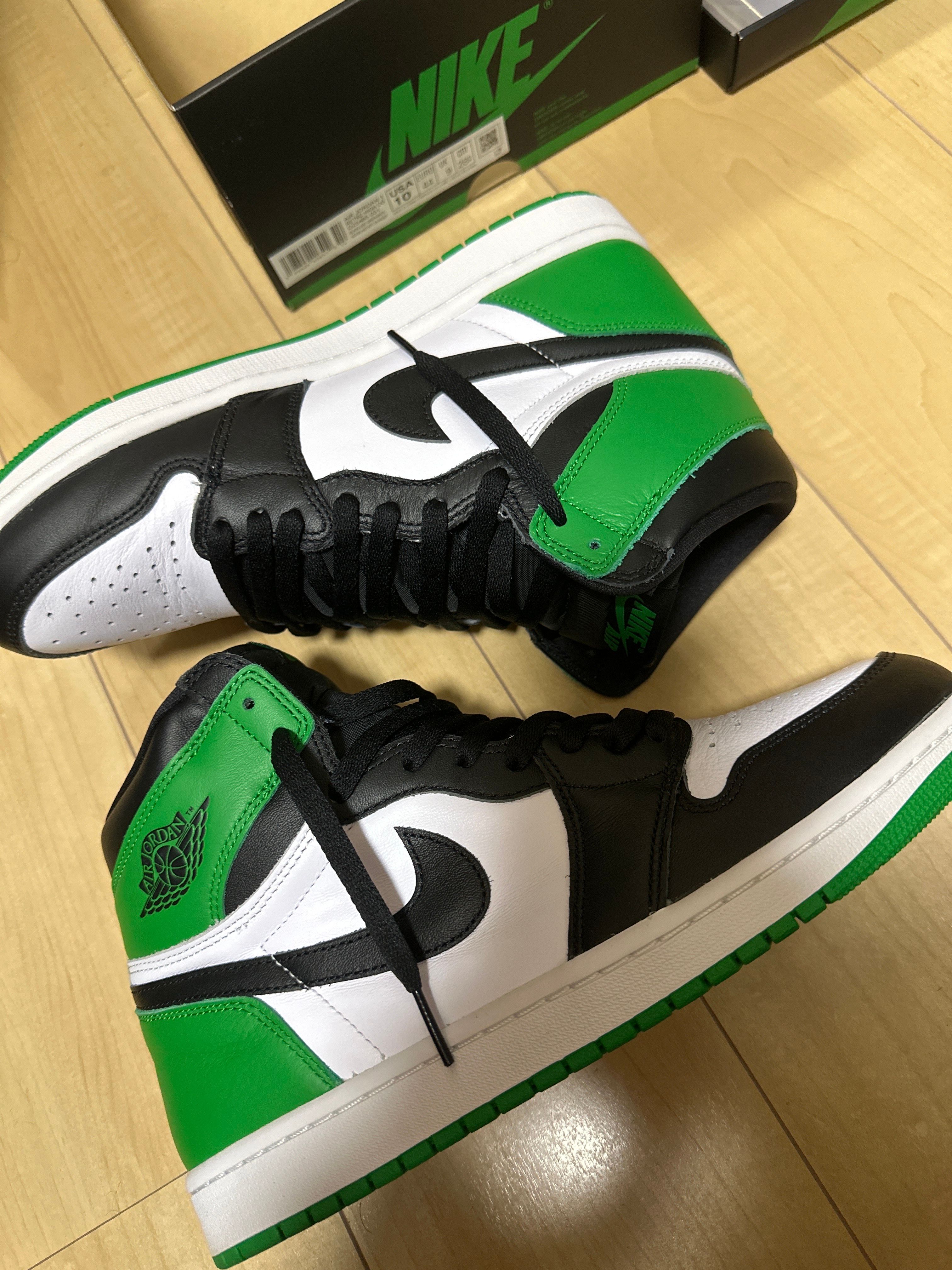 Nike Air Jordan 1 Retro High OG "Celtics/Black and Lucky Green" (2023)