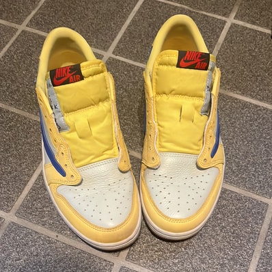 Travis Scott × Nike Women's Air Jordan 1 Retro Low OG "Canary"