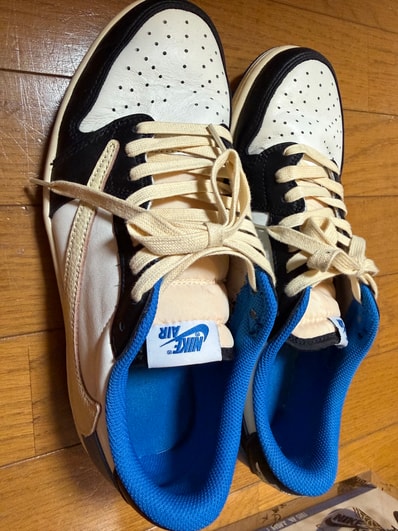 Travis Scott × fragment design × Nike Air Jordan 1 Low OG SP "Military Blue"