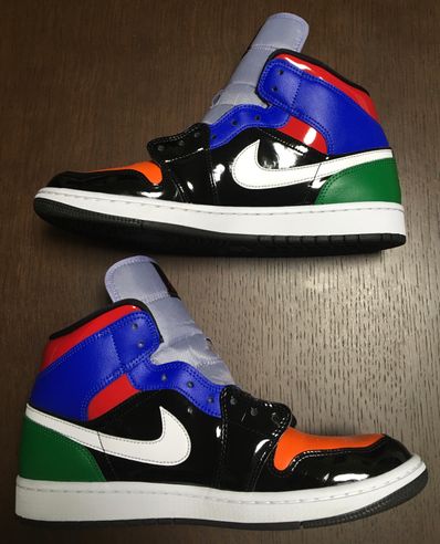 NIKE Women's AIR JORDAN 1 MID "PATENT BLEND"