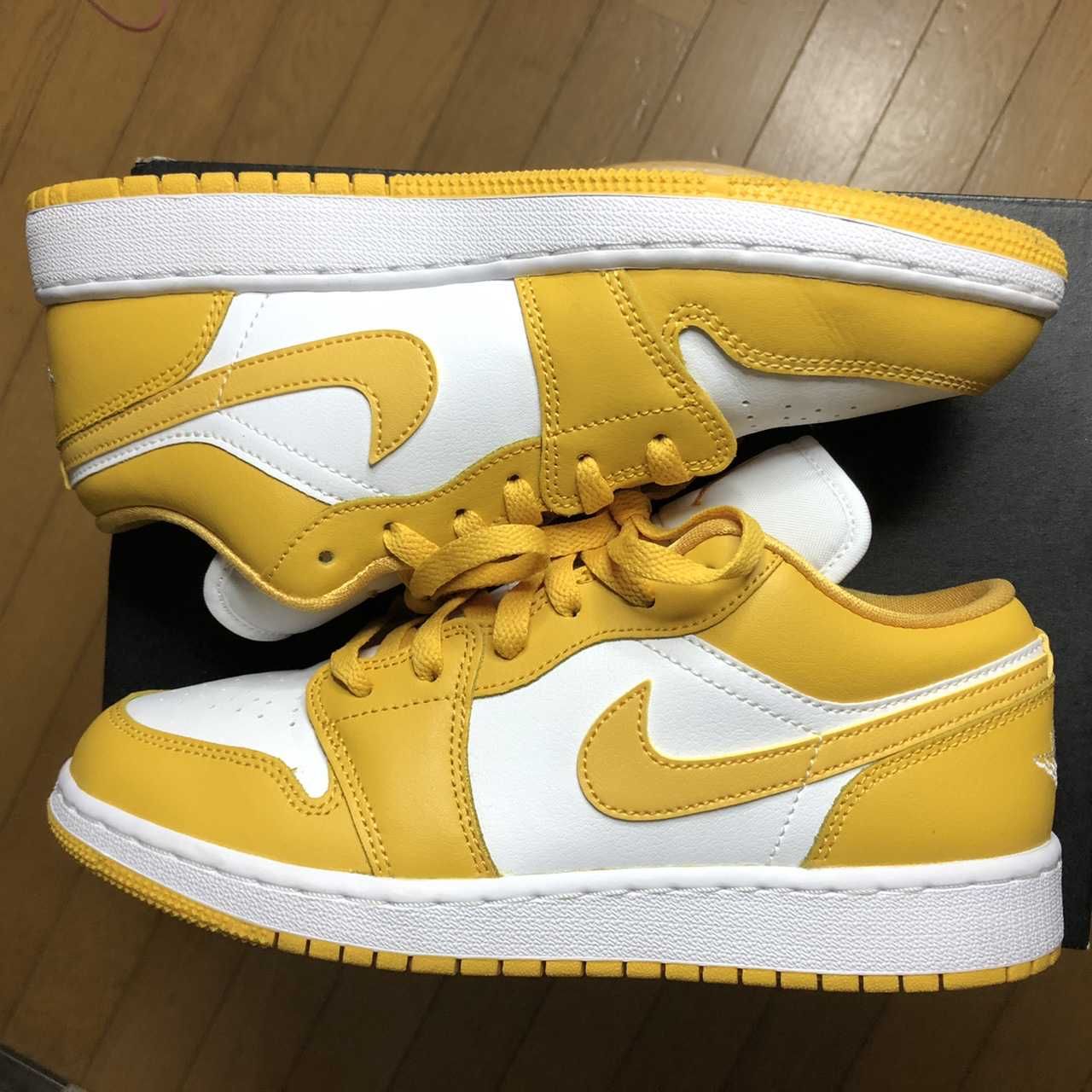 NIKE GS AIR JORDAN 1 LOW "WHITE POLLEN"