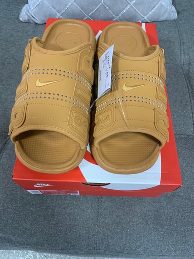 Nike Air More Uptempo Slide "Flax" (FZ3113-200/FZ3116-200)