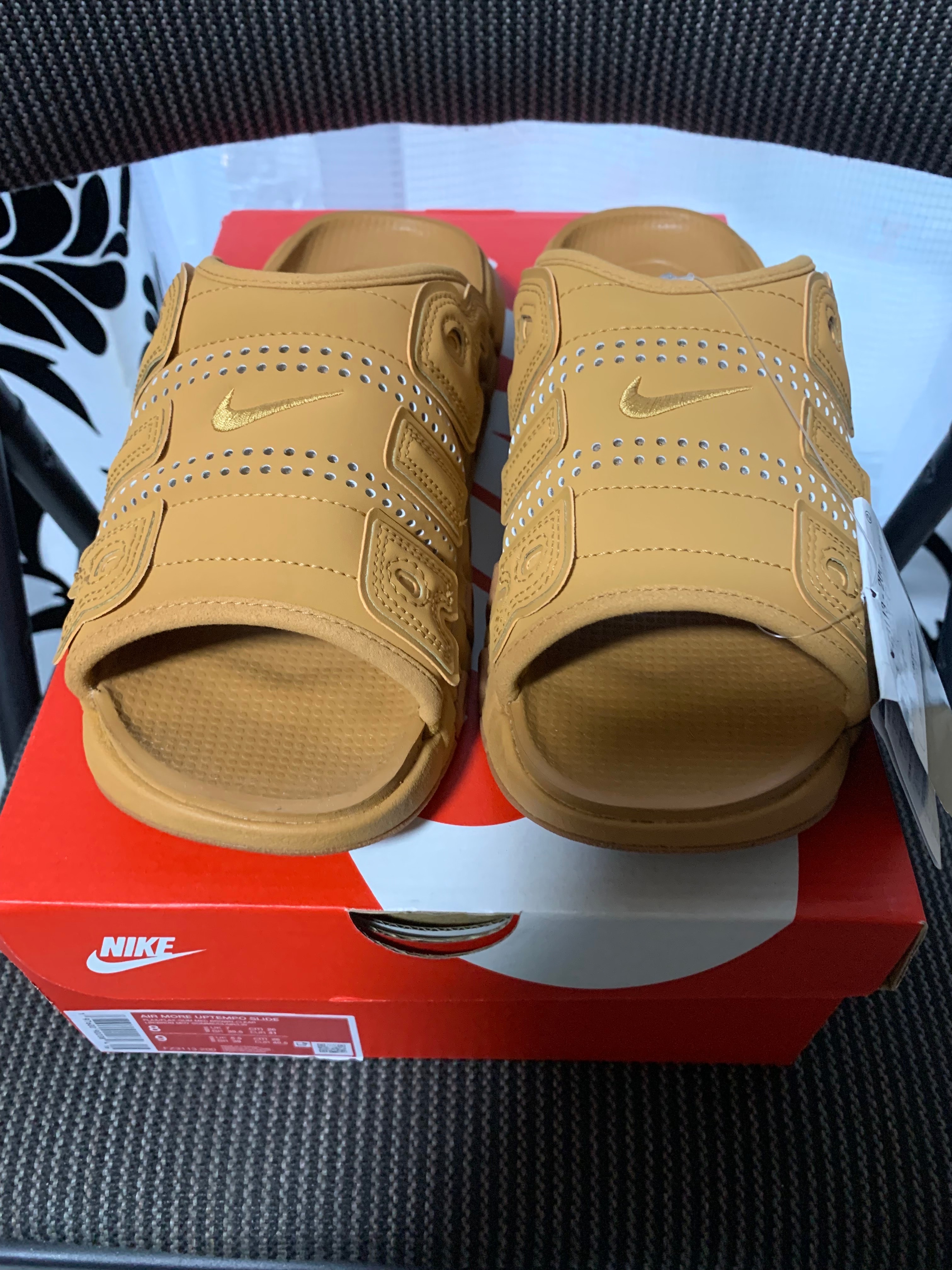 Nike Air More Uptempo Slide "Flax" (FZ3113-200/FZ3116-200)