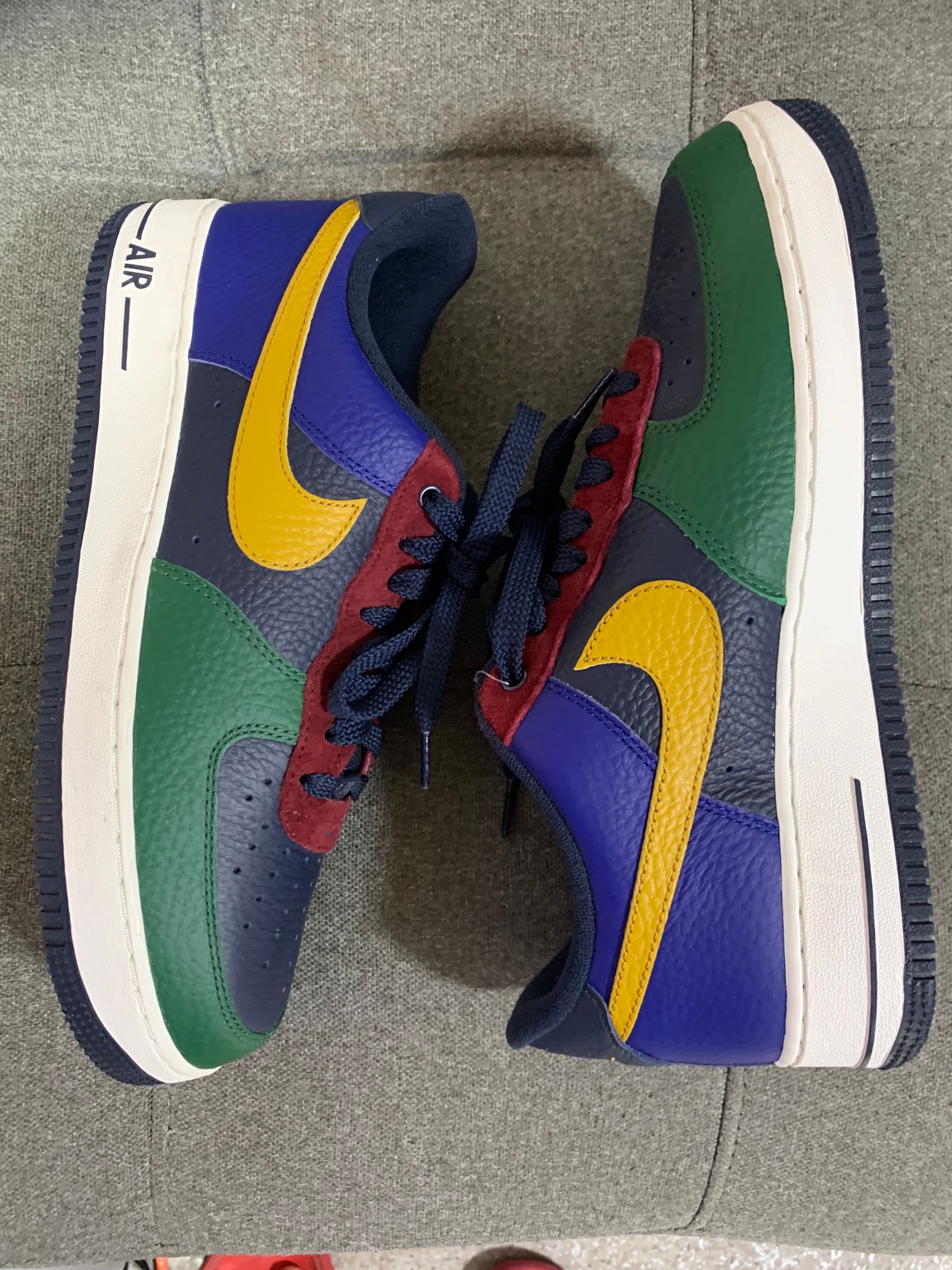 Nike Women's Air Force 1 Low "Gorge Green/Gold Suede Obsidian"