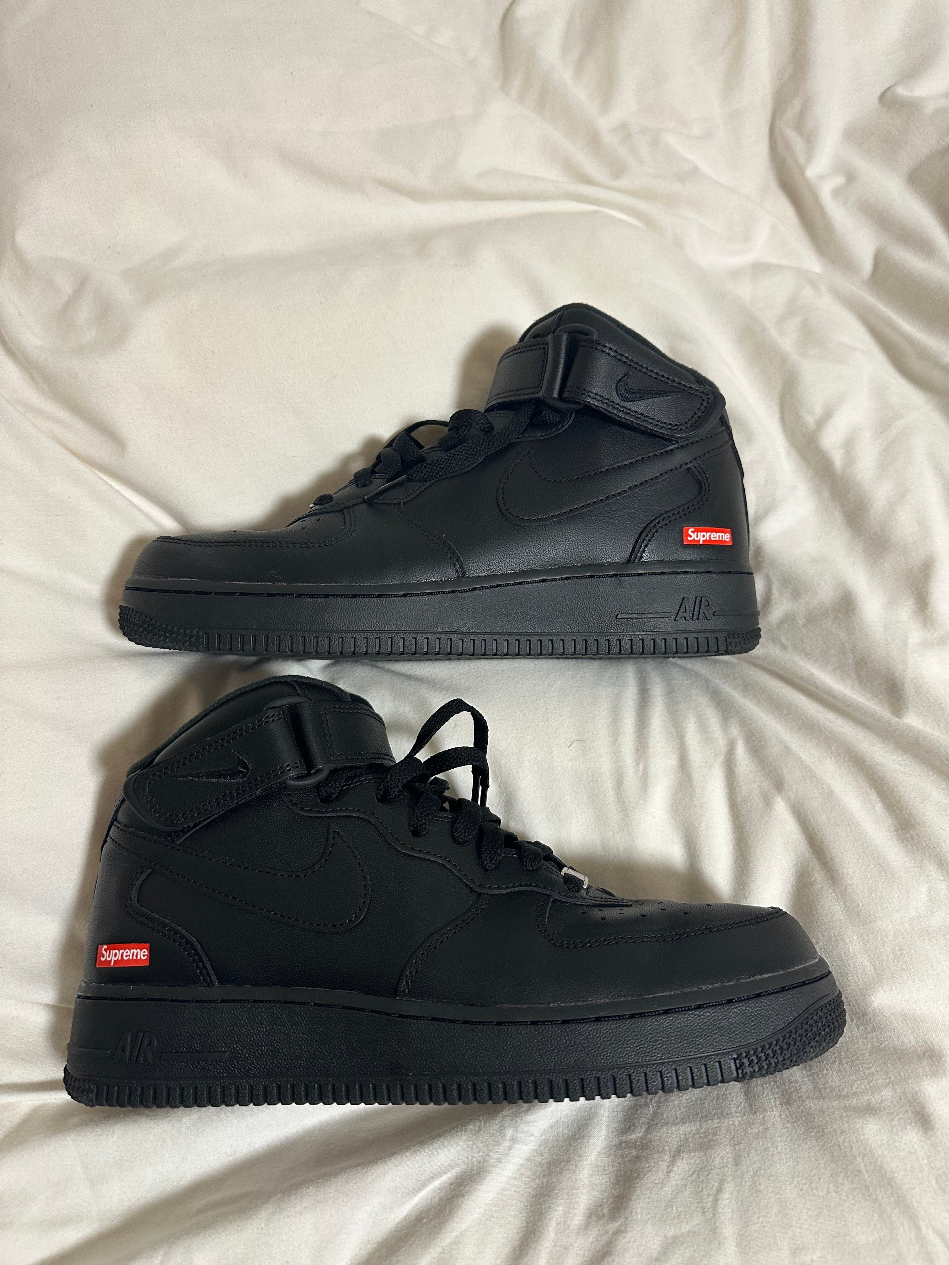 Supreme × Nike Air Force 1 Mid "Black" FW24