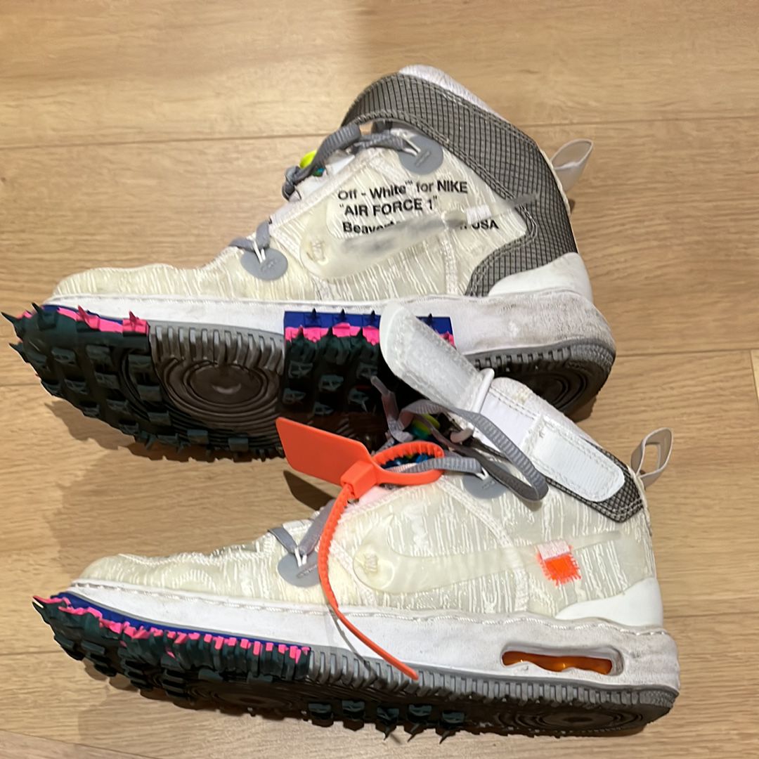 Off-White × Nike Air Force 1 Mid "White"