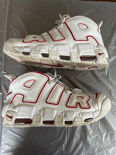 NIKE AIR MORE UPTEMPO "WHITE/VARSITY RED" (2021)
