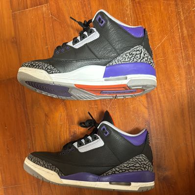 Nike Air Jordan 3 Retro "Black/Court Purple"