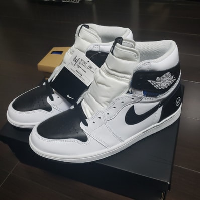 fragment design × UNION × Nike Air Jordan 1 Retro High OG "Black/White"