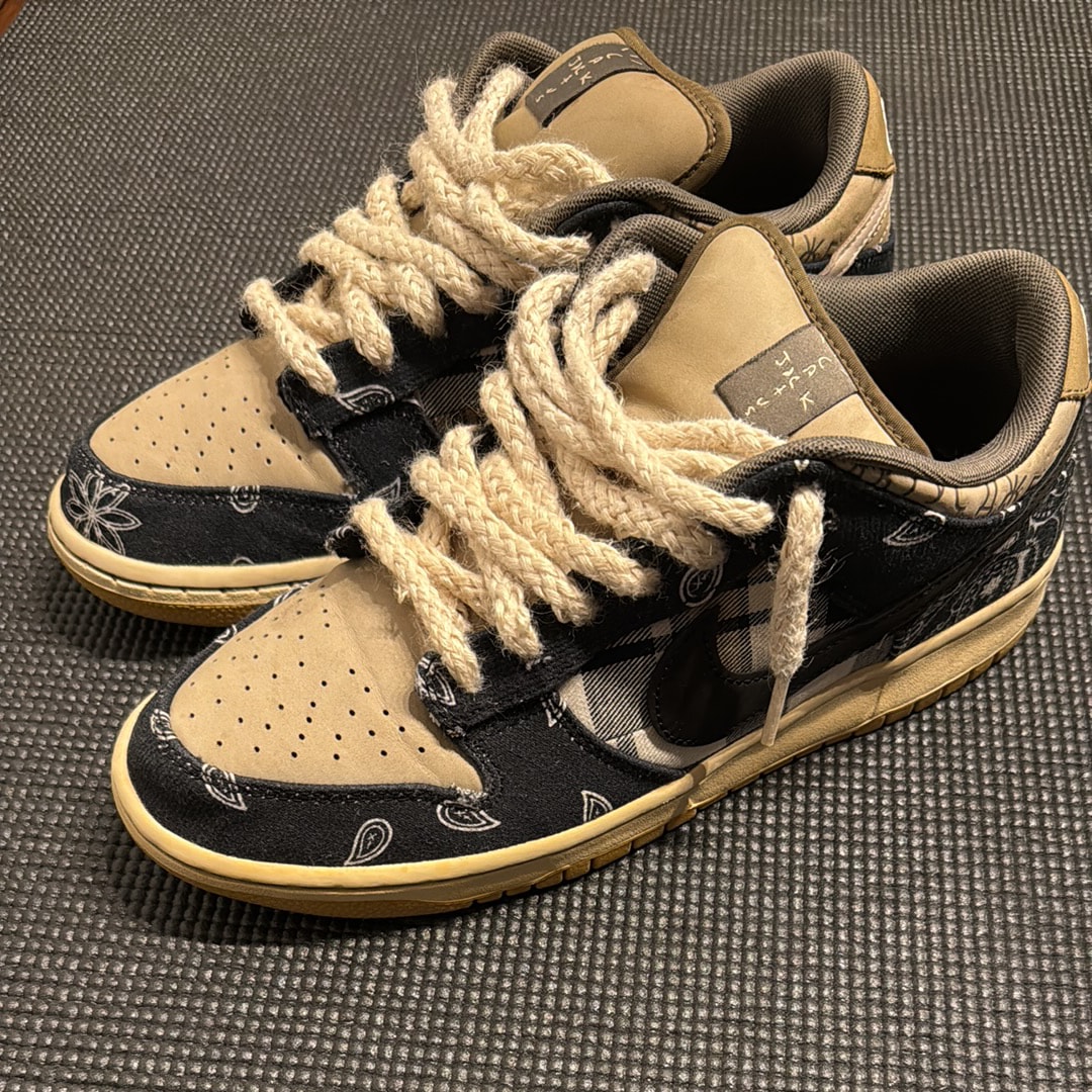 Travis Scott × Nike SB Dunk Low "Black/Parachute Beige"