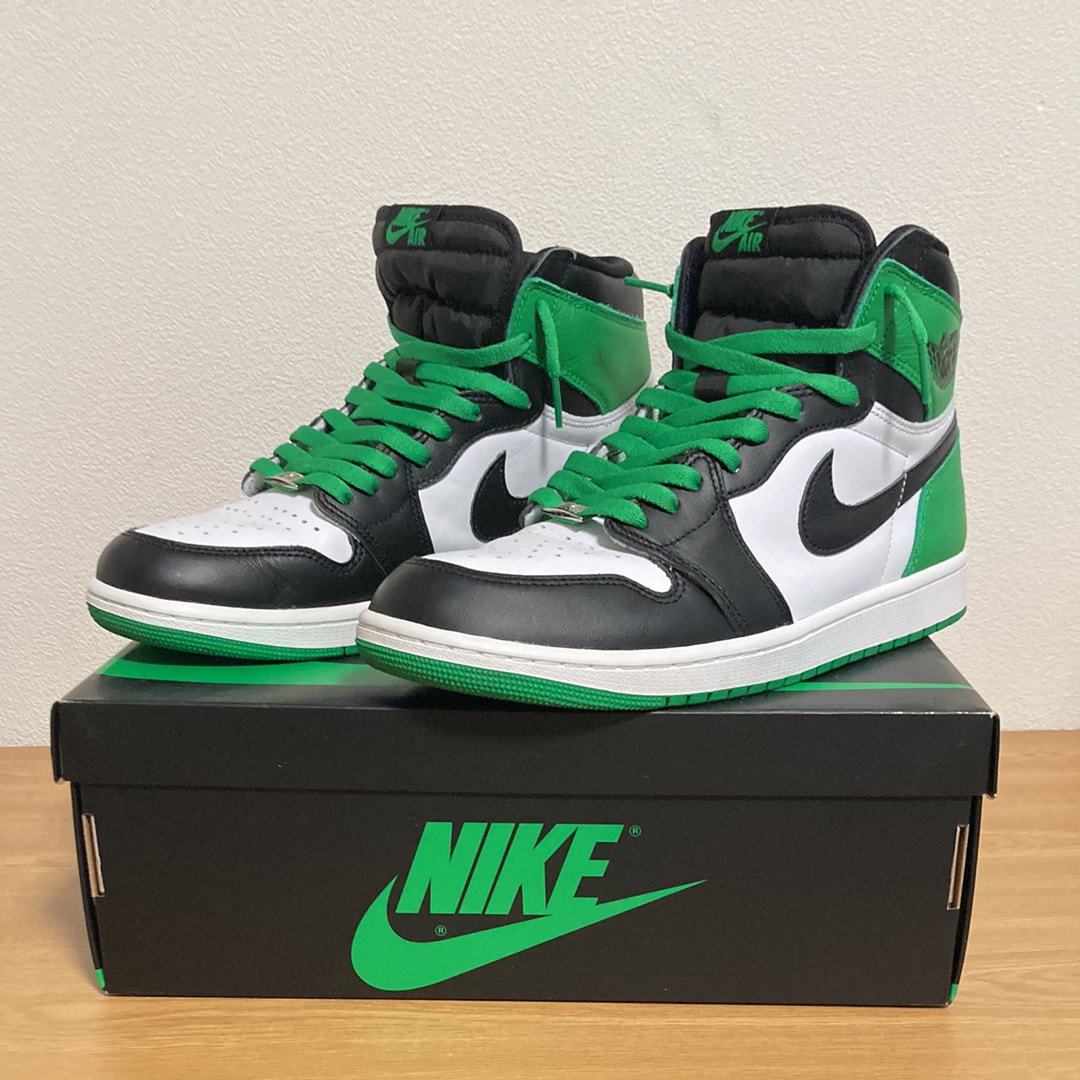ナイキ エアジョーダン1 レトロ ハイ OG "セルティックス/ブラック アンド ラッキーグリーン" (2023)