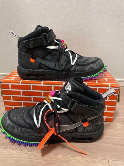 Off-White × Nike Air Force 1 Mid "Black"