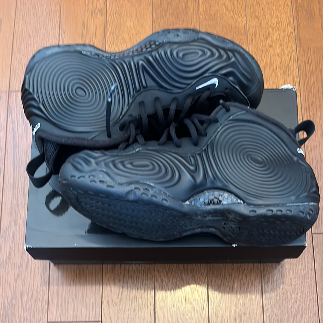 コムデギャルソン オムプリュス × ナイキ エアフォームポジット ワン "ブラック"