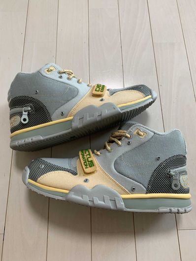 Travis Scott × Nike Air Trainer 1 SP "Grey Haze and Dusty Sage"